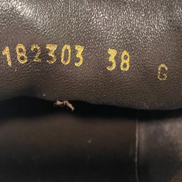 GUCCI Brown Monogram Leather Sneakers Size 38 - Picture 4 of 6